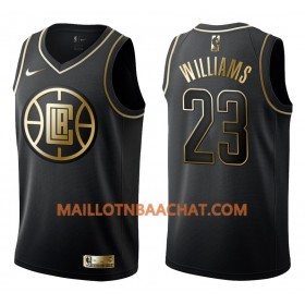 Maillot NBA Los Angeles Clippers Lou Williams 22 Nike Noir Golden Edition Swingman - Homme